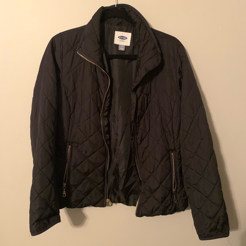 Black Quilted Coat